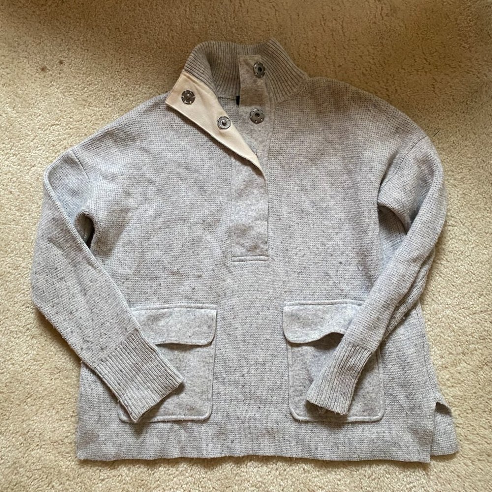J.Crew 1/4 Button Pullover Sweater